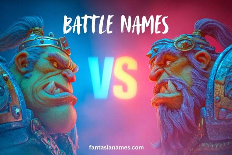 battle names